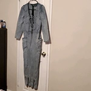 Fashion Nova denim jumpsuit